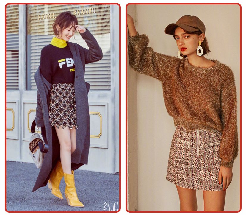 毛衣+裙子，早春必火的「初戀風」搭配，超美der！ 時尚 第15張