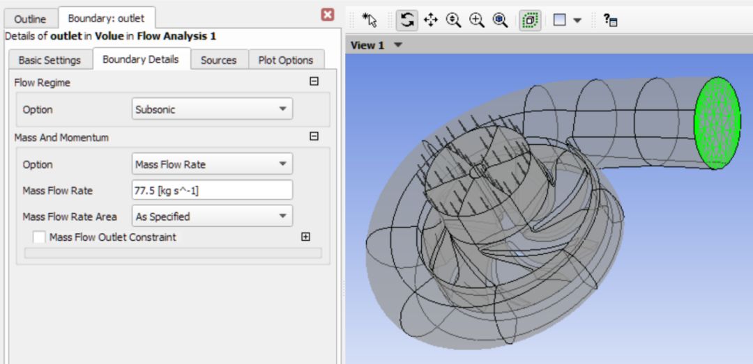 ANSYS CFX 带蜗壳离心泵性能仿真分析的图9