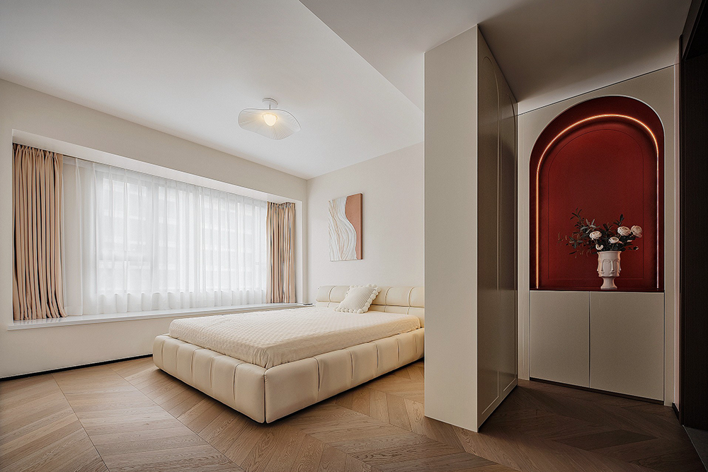 130㎡原木简约风开放式书房大衣帽间这才是松弛感装修模板