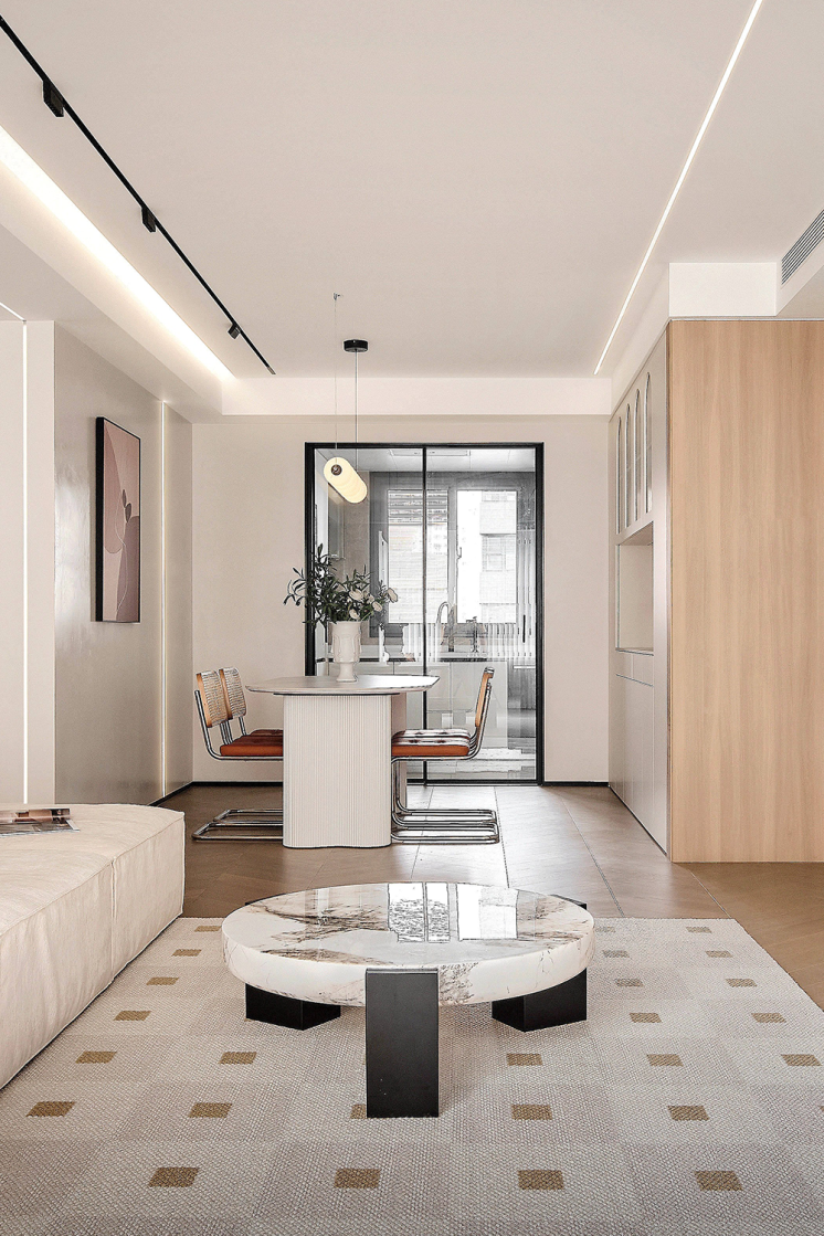 130㎡原木简约风开放式书房大衣帽间这才是松弛感装修模板