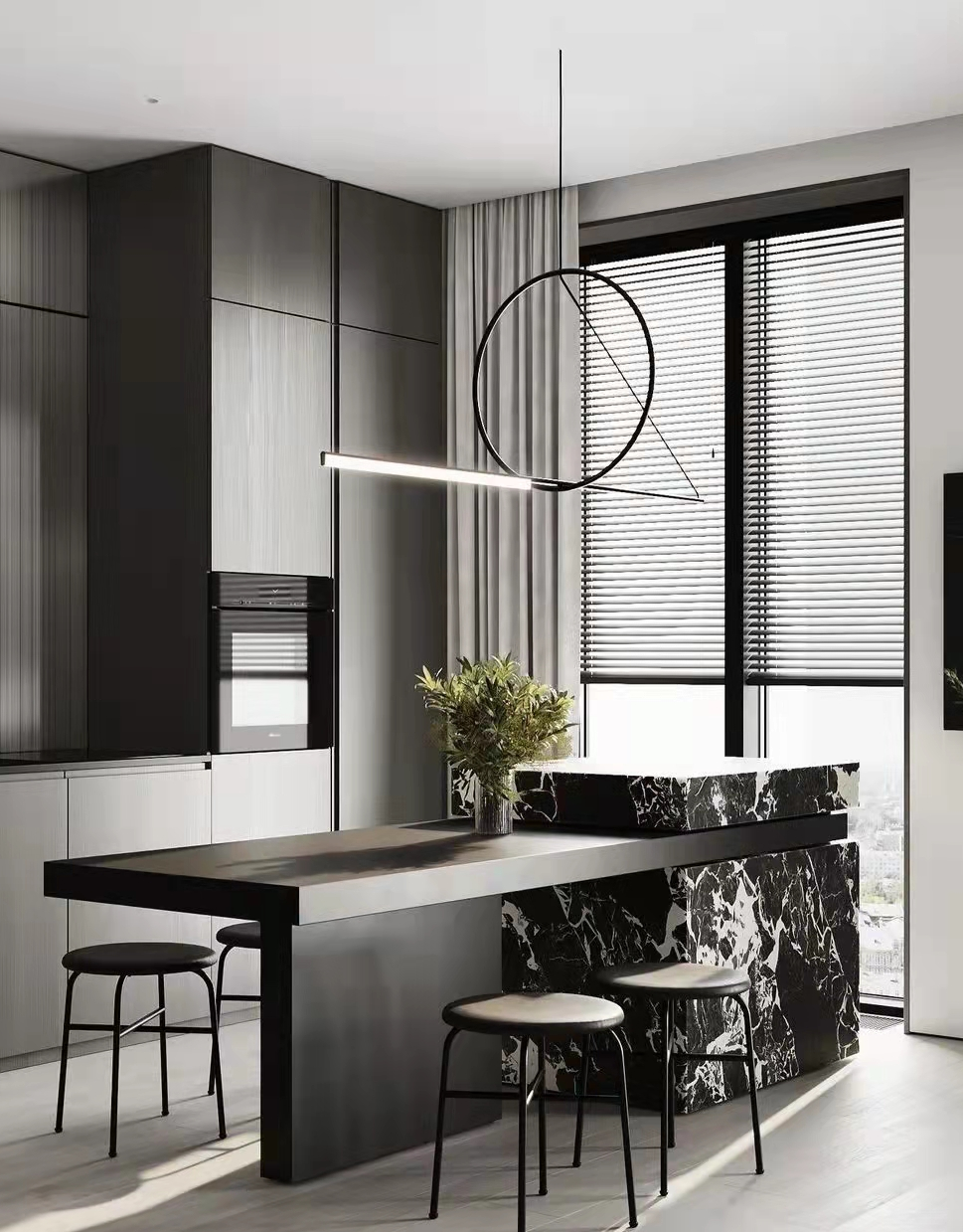 Grand Antique Marble Kitchen Penisular Countertops.jpg