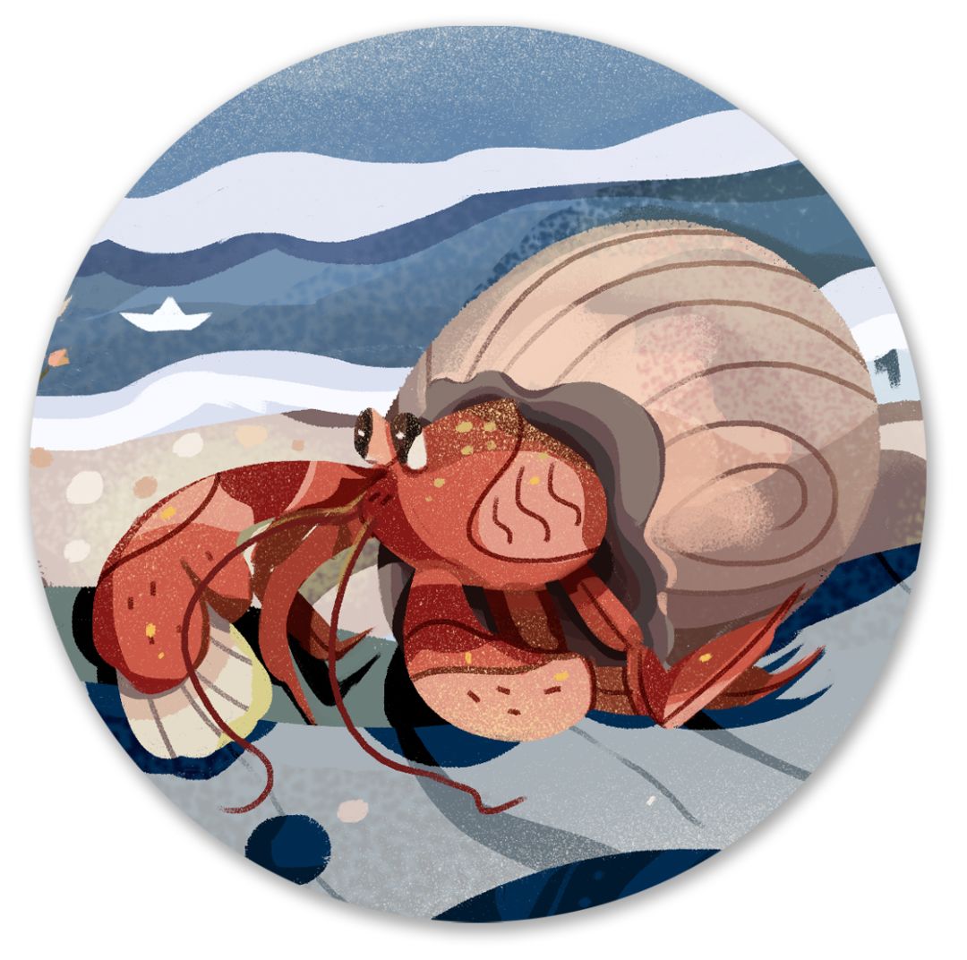 【童話故事】膽小的紅螃蟹（千萬不要自己嚇自己哦） 未分類 第3張