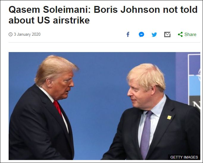 懵了!英国首相假期听闻美斩首伊朗将军 惊到爆粗口