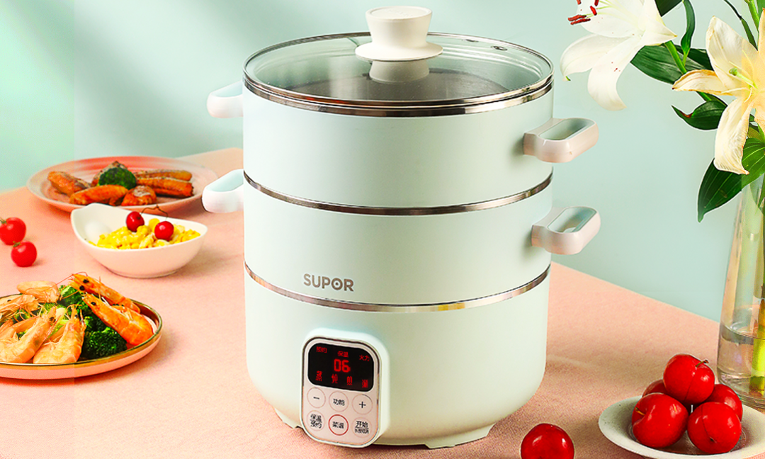 苏泊尔独立烹饪的电蒸锅蒸煮煎炖样样行