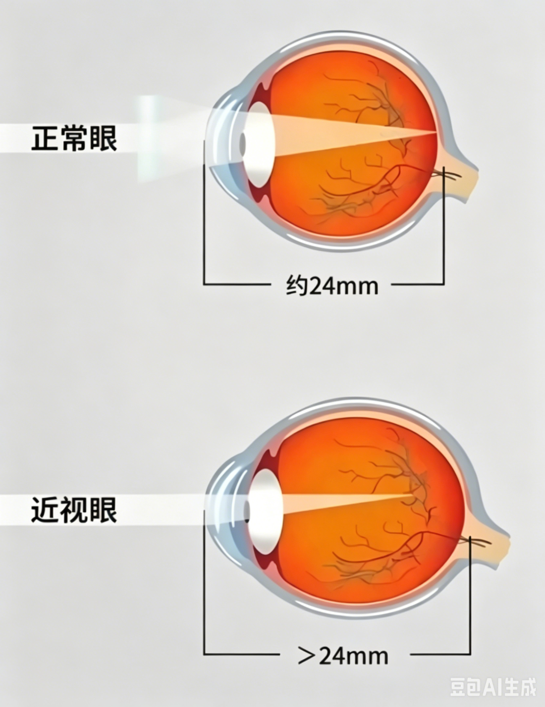 眼轴对比图