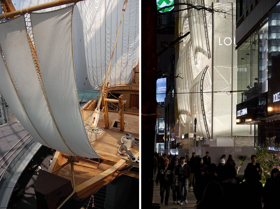 膜结构下的建筑外立面