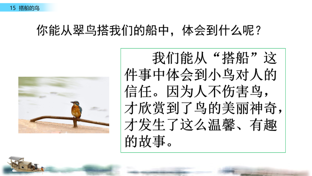 搭鸟的船_搭船的鸟原文内容_搭船的鸟课文原文