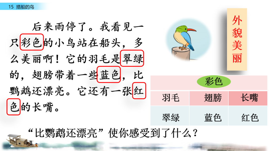 搭鸟的船_搭船的鸟课文原文_搭船的鸟原文内容