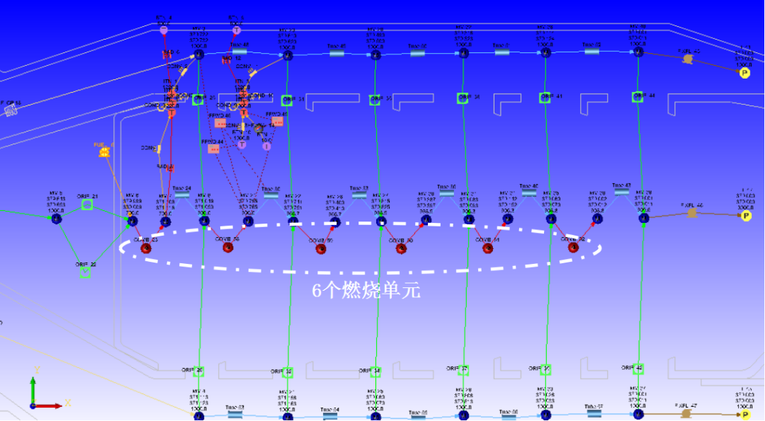 CFD专栏丨Flow Simulator案例：航空发动机燃烧室一维仿真的图16