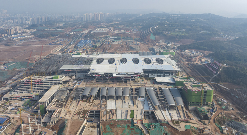 新春启新程!重庆东站配套骨架路网预计年底完工