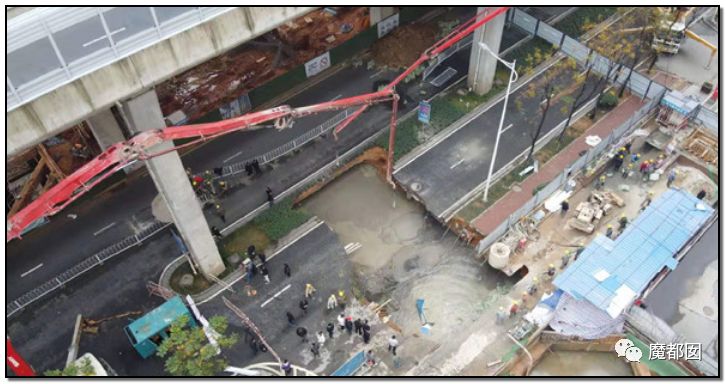 中国再爆路塌事故 少年救人坠入2次塌陷 爆燃（组图） - 60