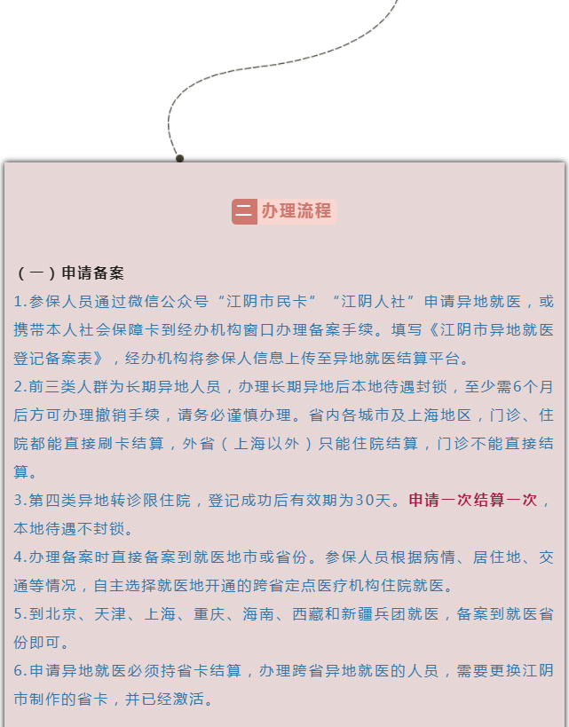 基本医疗保险异地就医办理须知来啦 快来看看吧