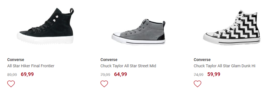 报料 上百款 匡威 低至5折 清仓啦趁便宜哦 荷乐网