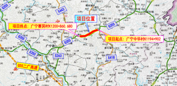 广西355国道全程线路图图片