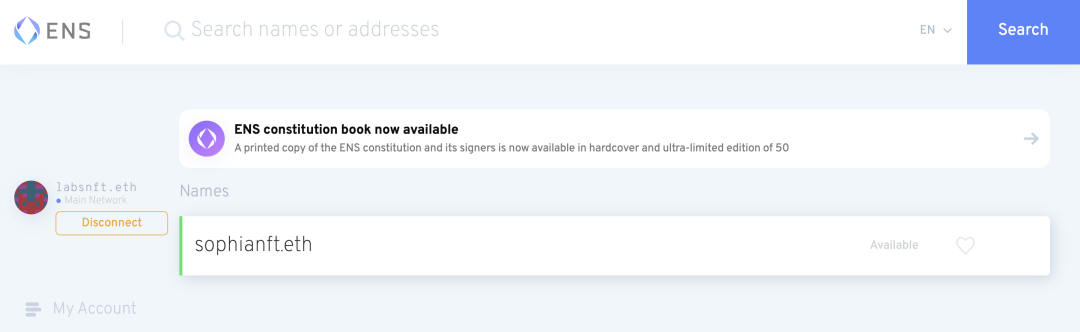 ENS：Web3世界的名片