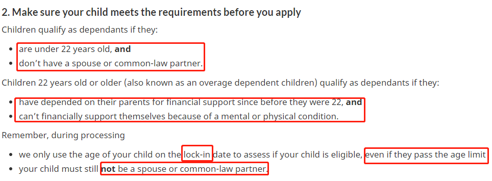 加拿大移民：孩子只需要满足22岁以内就行吗？有没有别的要求？