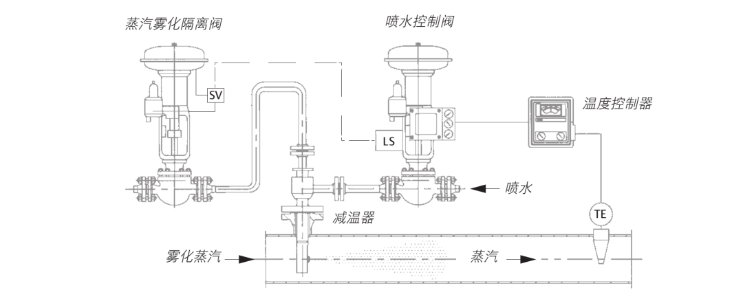 典型的减温器型式的图1