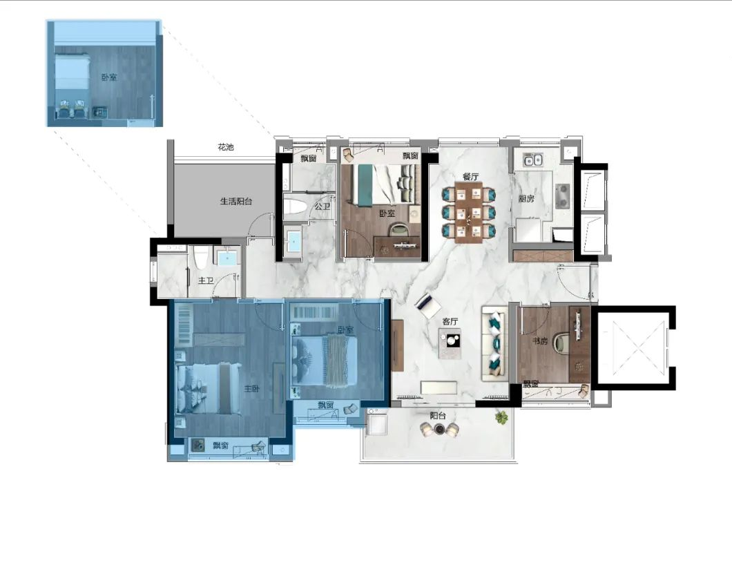 增城港龙皇朝龙湾壹号67-115㎡二-五房