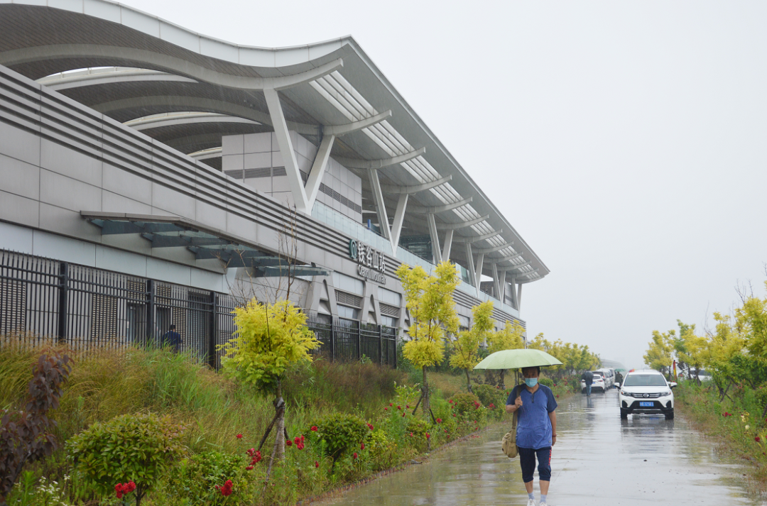 29日海陽至青島錢穀山地鐵站客運專線發車了