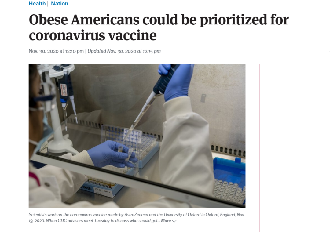 CDC：美国去年12月就发生“新冠病毒”，肥胖的美国人可优先接种新冠疫苗（组图） - 5