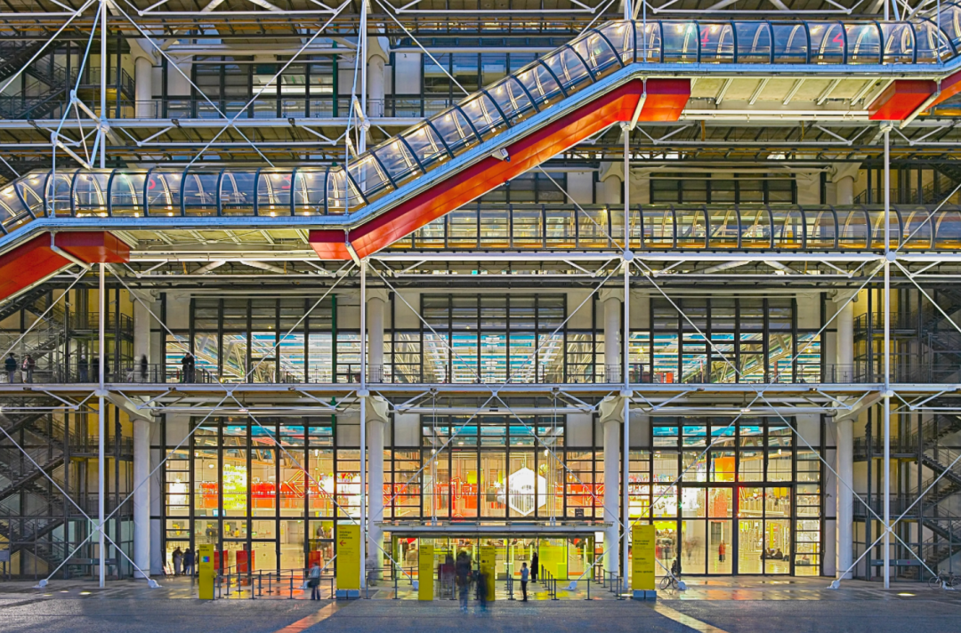 centre pompidou in paris, 1977