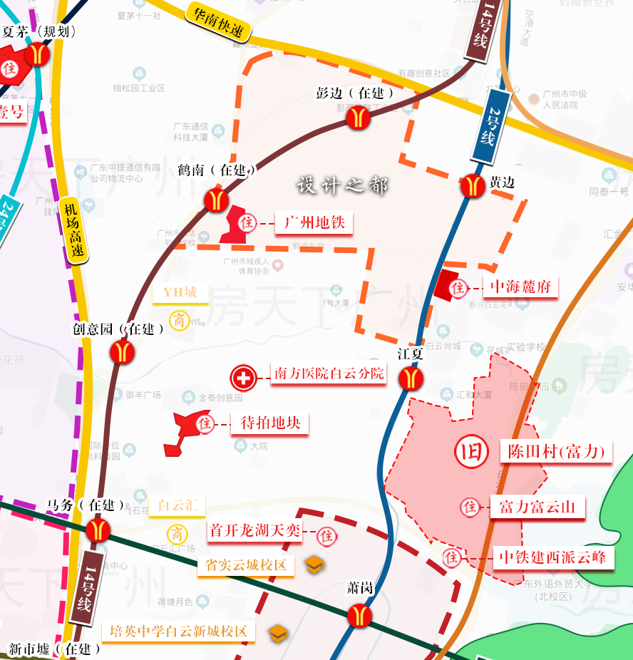 保利拿下白云宅地，临近14号线创意园站！