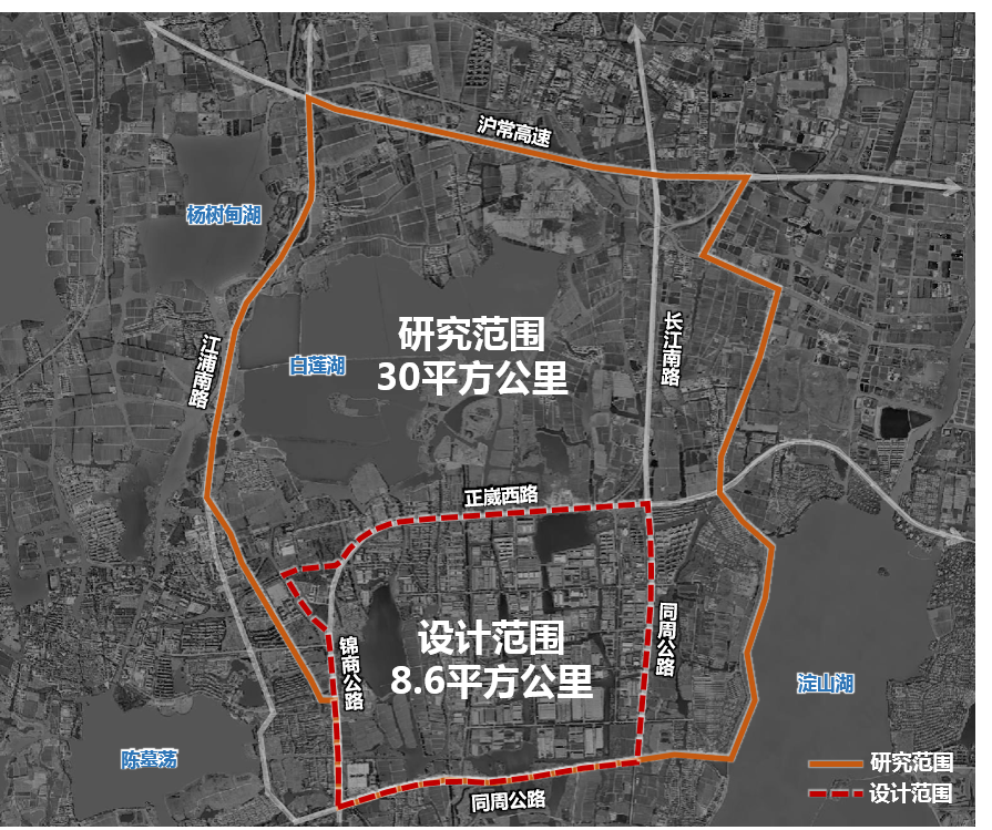 基地位於緊鄰上海的同城區域——錦澱週三鎮中心;北距崑山市核心區約