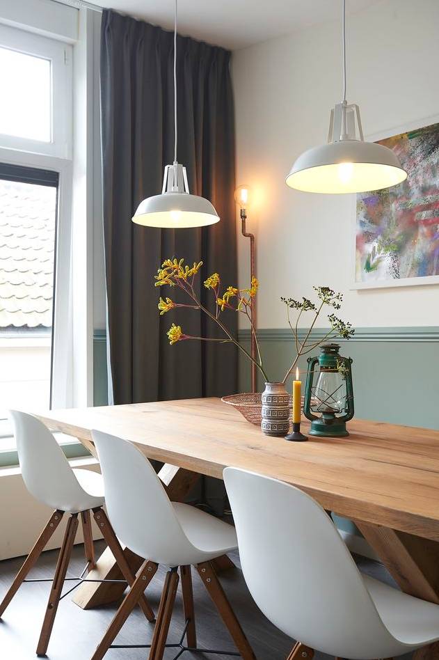 打造文艺范满满的家，从把墙面刷成双拼色做起