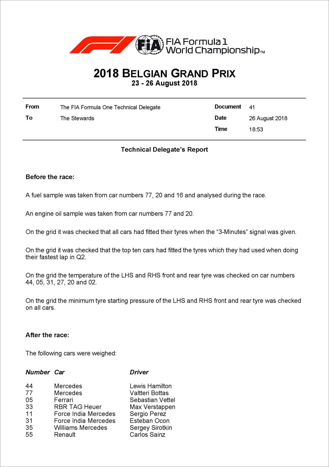 2018 F1比利时站赛后数据分析 (图13)