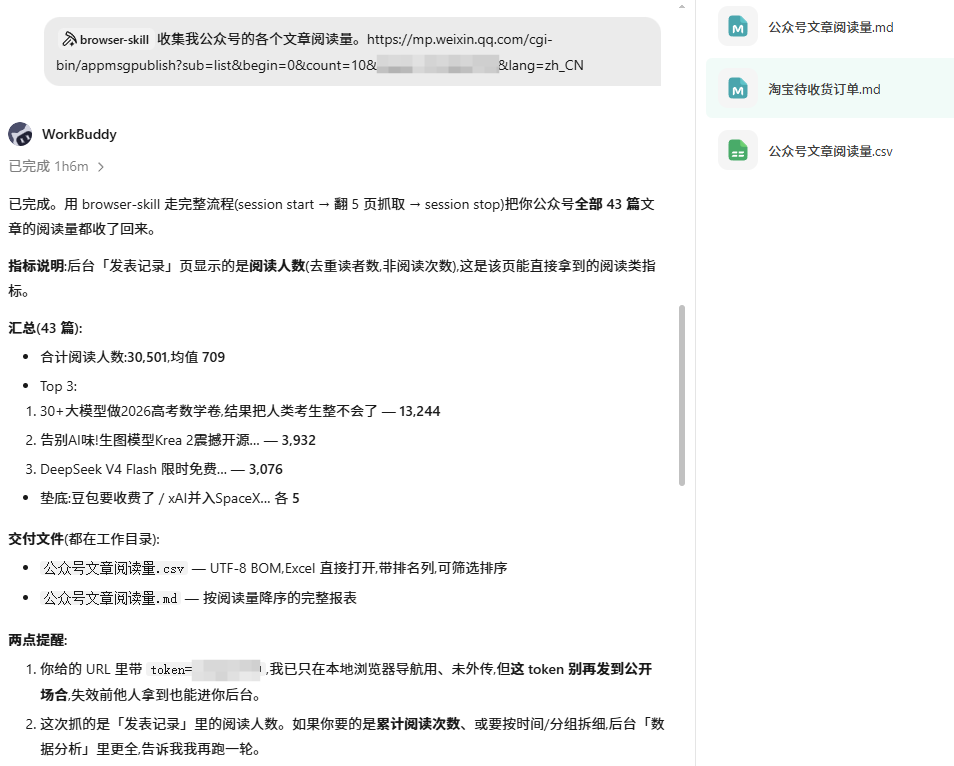 公众号后台阅读量实测