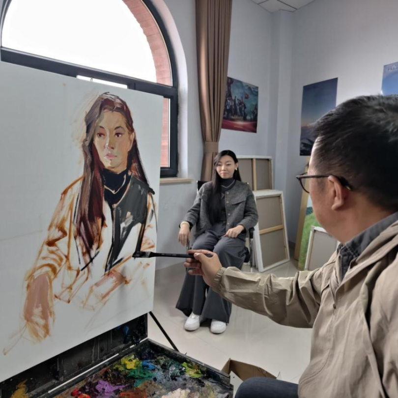 内蒙古乡村美术馆（王耀中名家工作室）首次采风写生与培训讲座活动纪实 第8张
