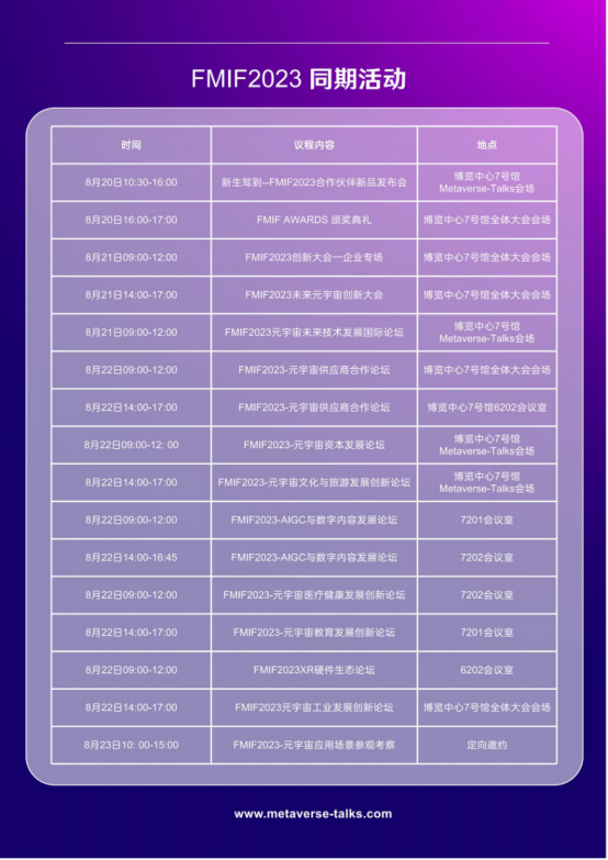 2023FMIF未来元宇宙创新大会-南京软博会元宇宙展参会&观展指南