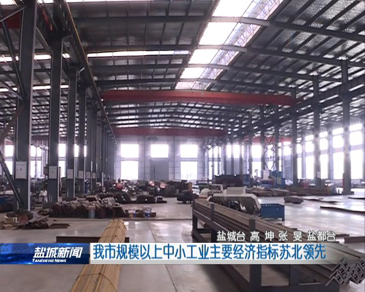本市规模以上中小工业主要经济指标苏北领先
