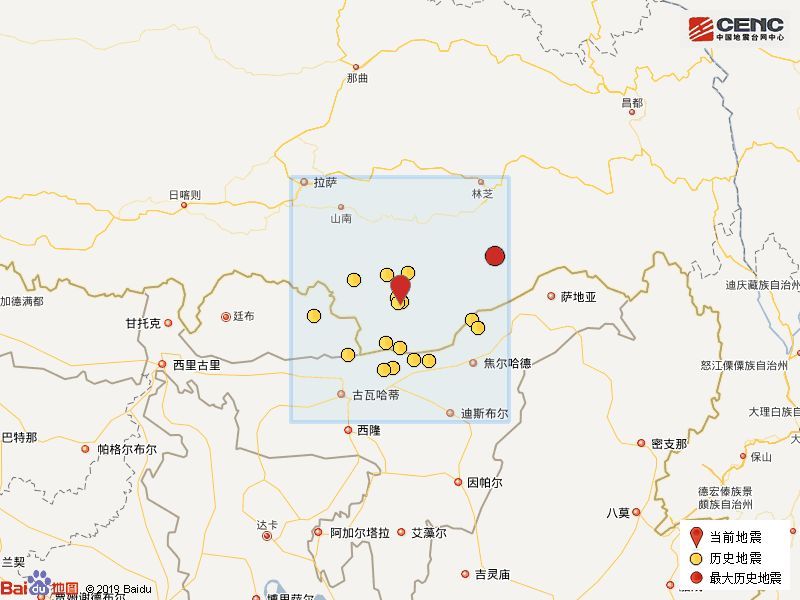 西藏山南4.8级地震对市错那县位置测定及影响最新消息（附《地震躲避和自救方法》）