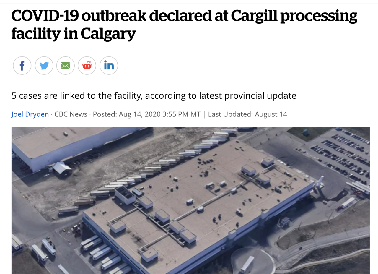 加拿大著名肉类加工厂爆发55例新冠，暂停向中国出口猪肉！
