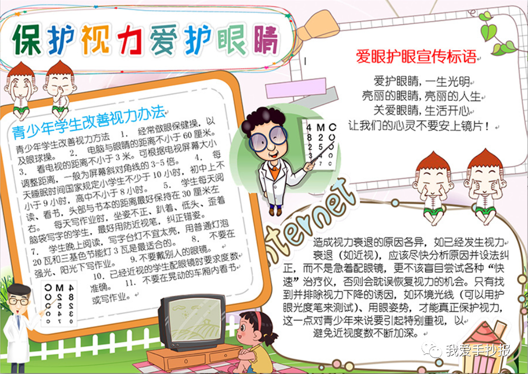 2024爱眼护眼手抄报合集：珍视光明的窗户，爱护我们的眼睛
