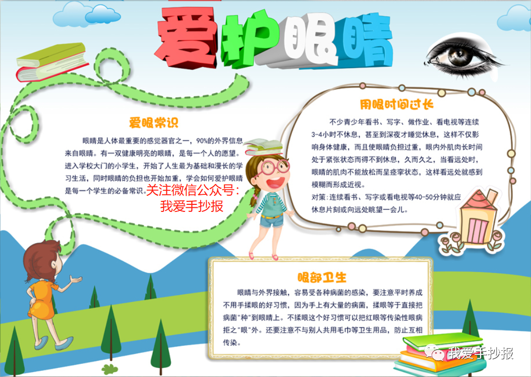 2024爱眼护眼手抄报合集：珍视光明的窗户，爱护我们的眼睛