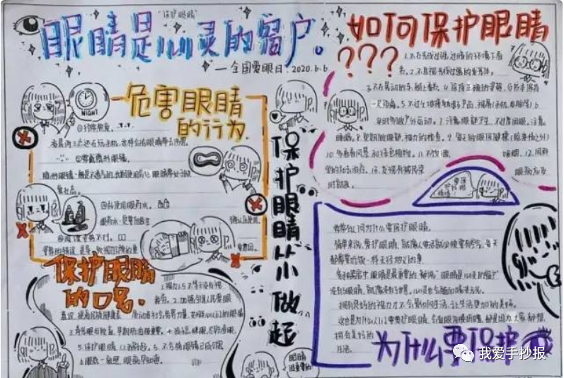 2024爱眼护眼手抄报合集：珍视光明的窗户，爱护我们的眼睛