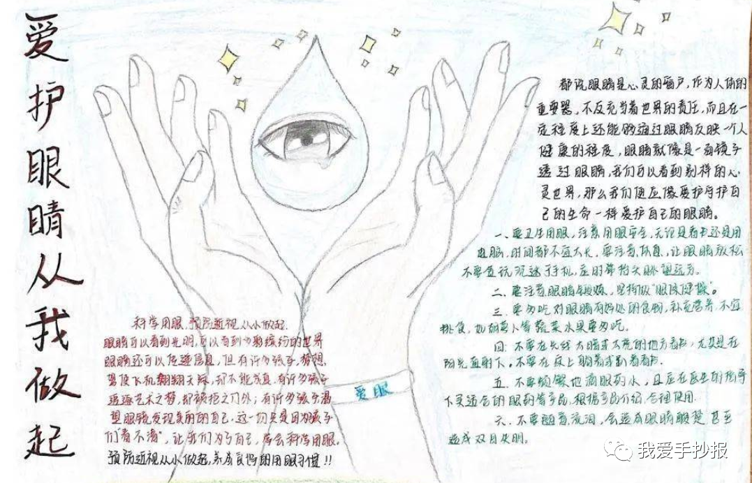 2024爱眼护眼手抄报合集：珍视光明的窗户，爱护我们的眼睛