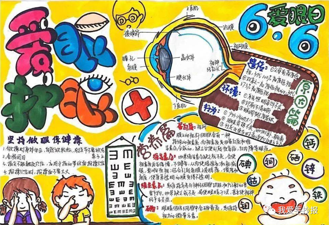 2024爱眼护眼手抄报合集：珍视光明的窗户，爱护我们的眼睛