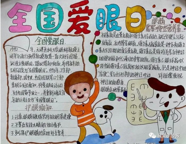 2024爱眼护眼手抄报合集：珍视光明的窗户，爱护我们的眼睛