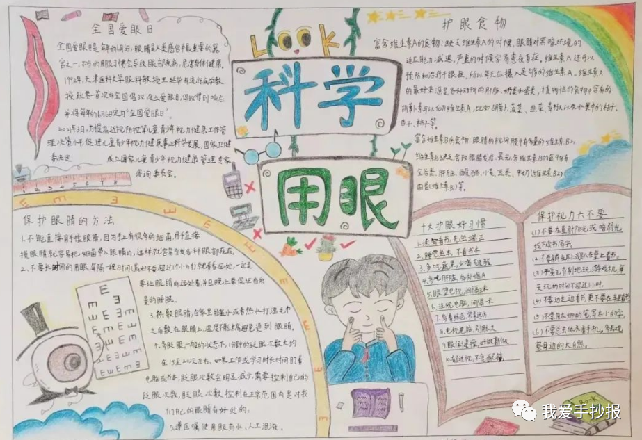 2024爱眼护眼手抄报合集：珍视光明的窗户，爱护我们的眼睛