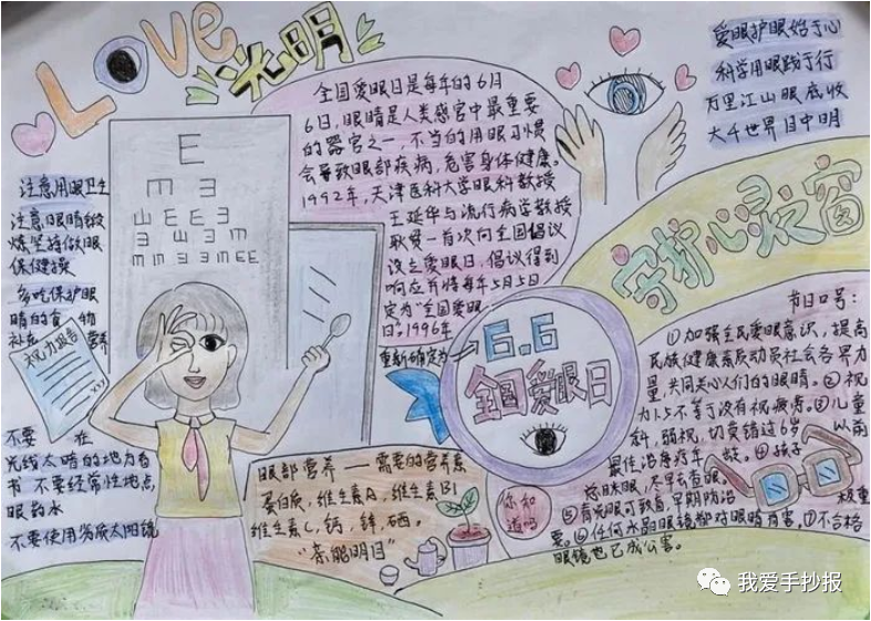 2024爱眼护眼手抄报合集：珍视光明的窗户，爱护我们的眼睛