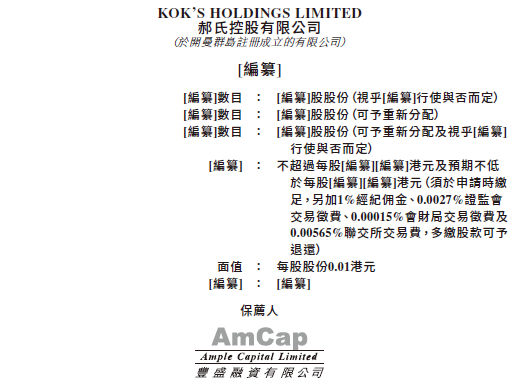 郝氏控股，再次递交招股书，拟香港IPO上市