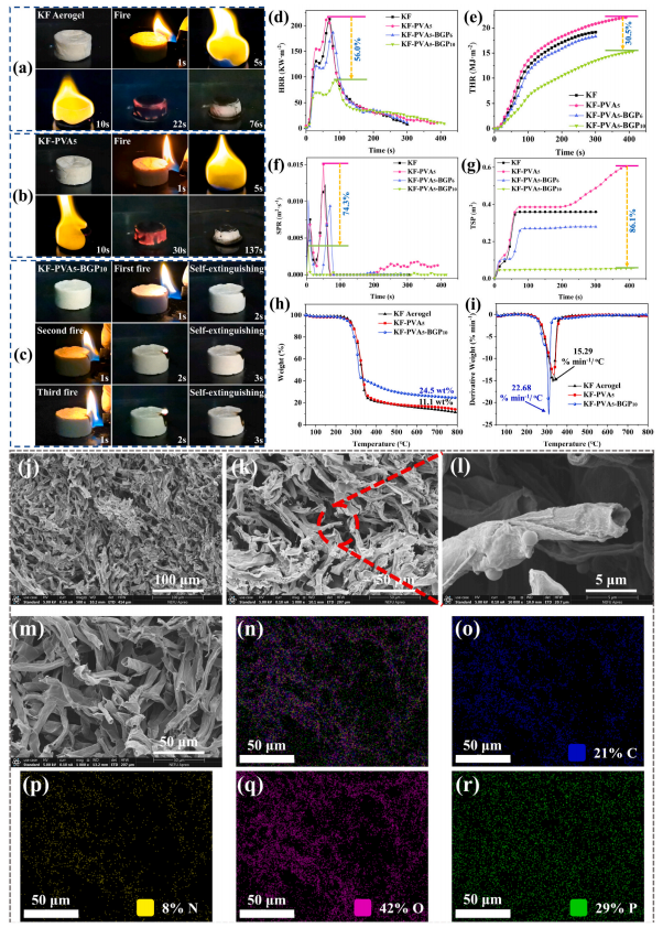 一种三维网状结构隔热、防火的生物基气凝胶的图7