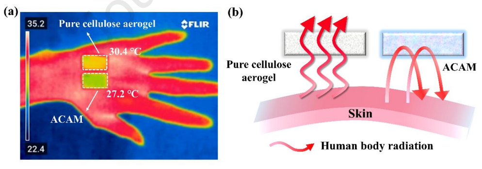 ACAM具有三重隔热和单向液体渗透功能，可用于个人热管理的图7