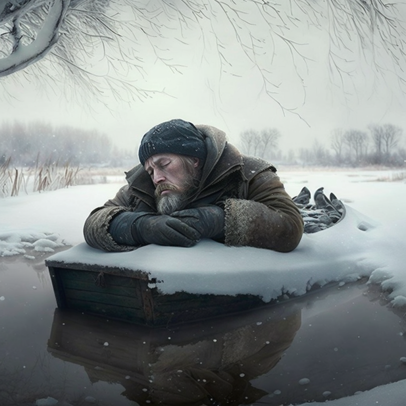 Communist script. - I'll die in a cold winter.