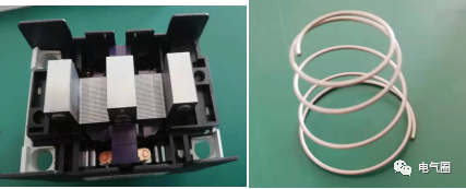 交流接触器的结构、工作原理、拆装与检测的图4