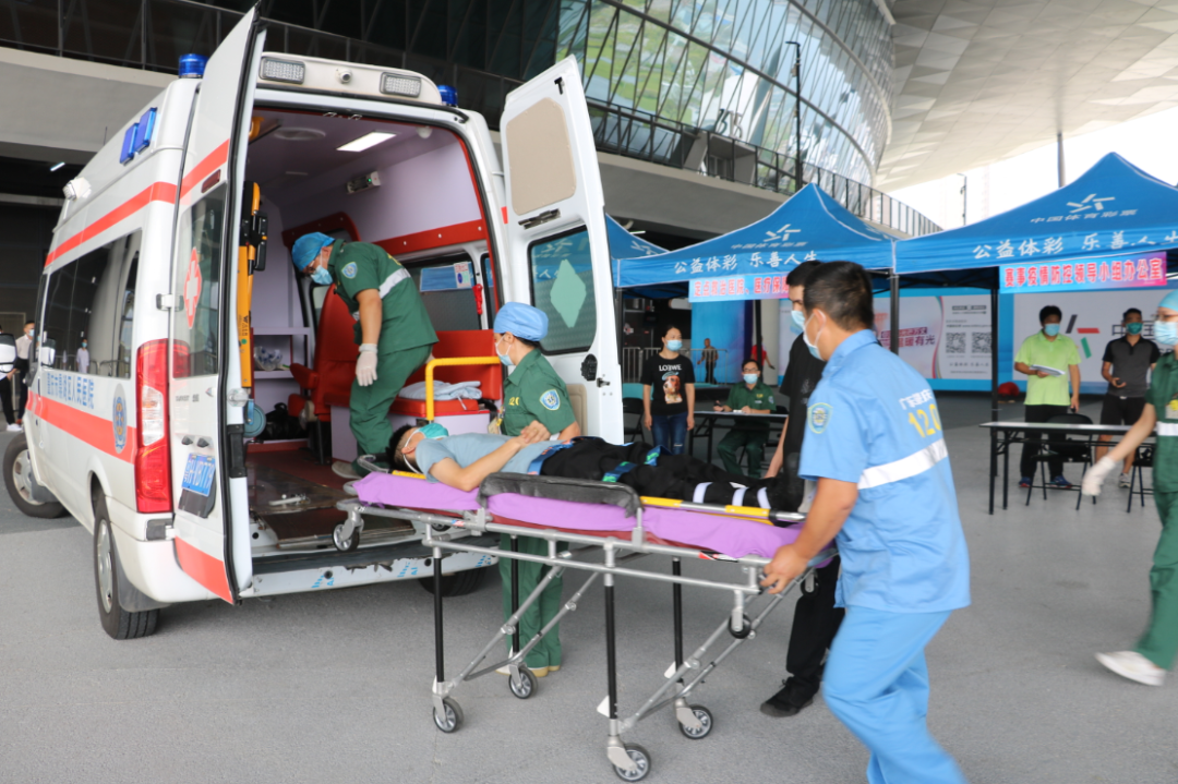 67做好医疗应急演练为在肇庆举办的这场全国赛事加油