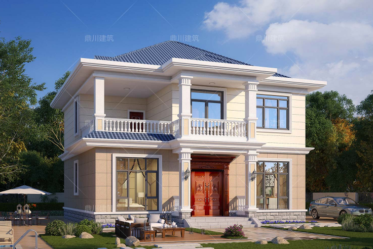 5套带大露台二层别墅,造型大气布局实用,经得住时间的考验